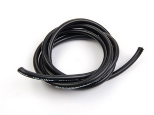 Silicone wire 18AWG Black 1 meter