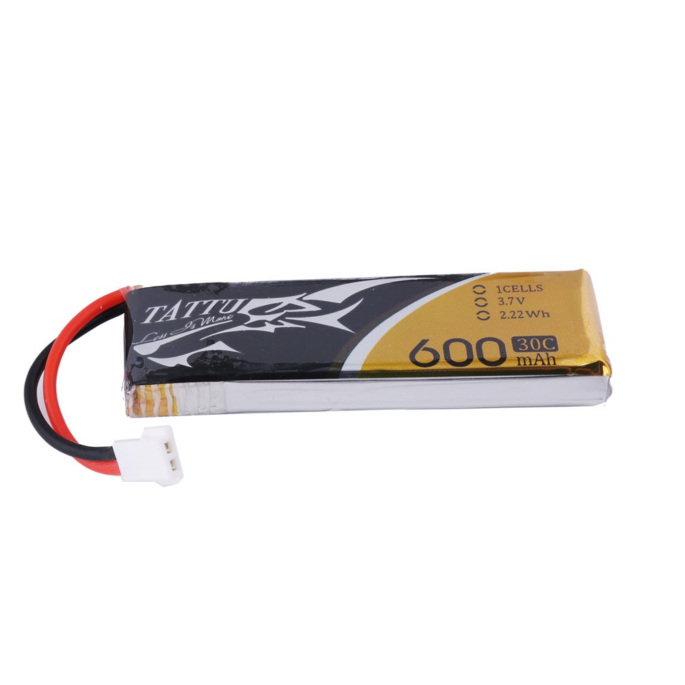TATTU 600mAh 3.7V 30C Lipo Battery Molex connector