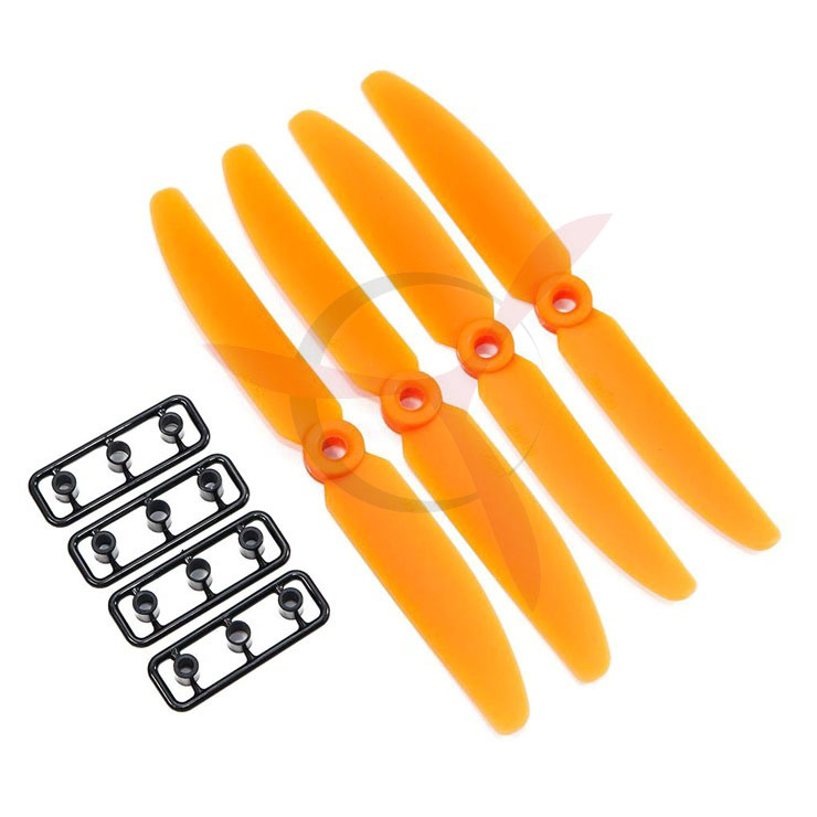 ABS multicopter propeller  5x45 CW/CCW orange (2 pairs)