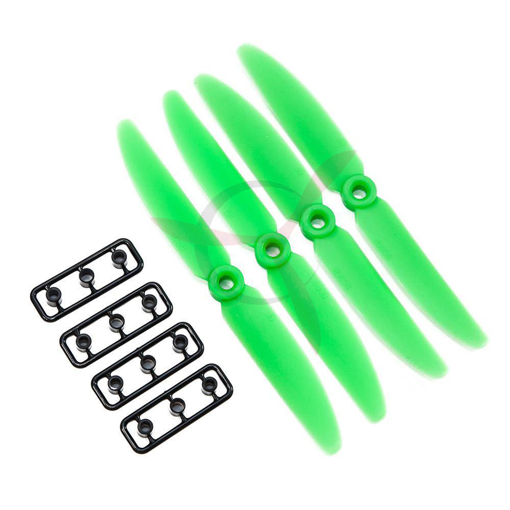 Policarbonate (PC) multicopter propeller 5x40 CW/CCW green (2 pairs)