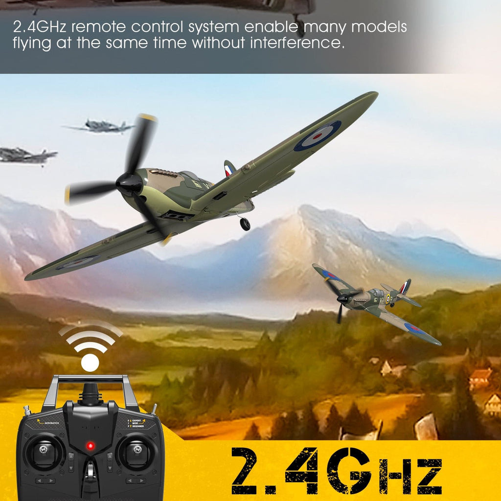 VOLANTEXRC Spitfire 4Ch RC con estabilizador Xpilot RTF