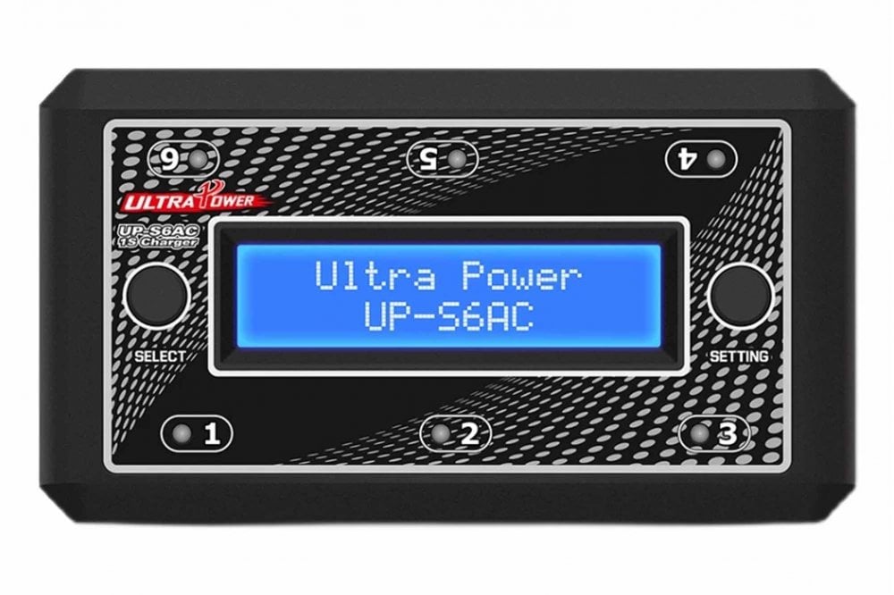 ULTRA POWER Cargador UP-S6AC 6x1S LiPo/LiHV DC/AC