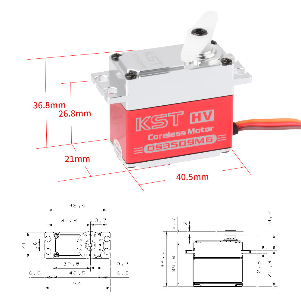 KST DS3509MG Digital HV Metal Gear 21mm 78g 25Kg