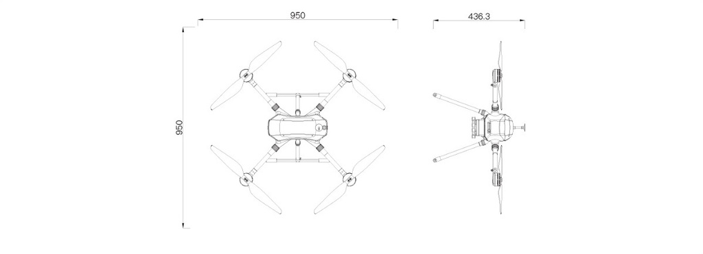 T-Drones M690 Pro Quadcopter 55min Vuelo