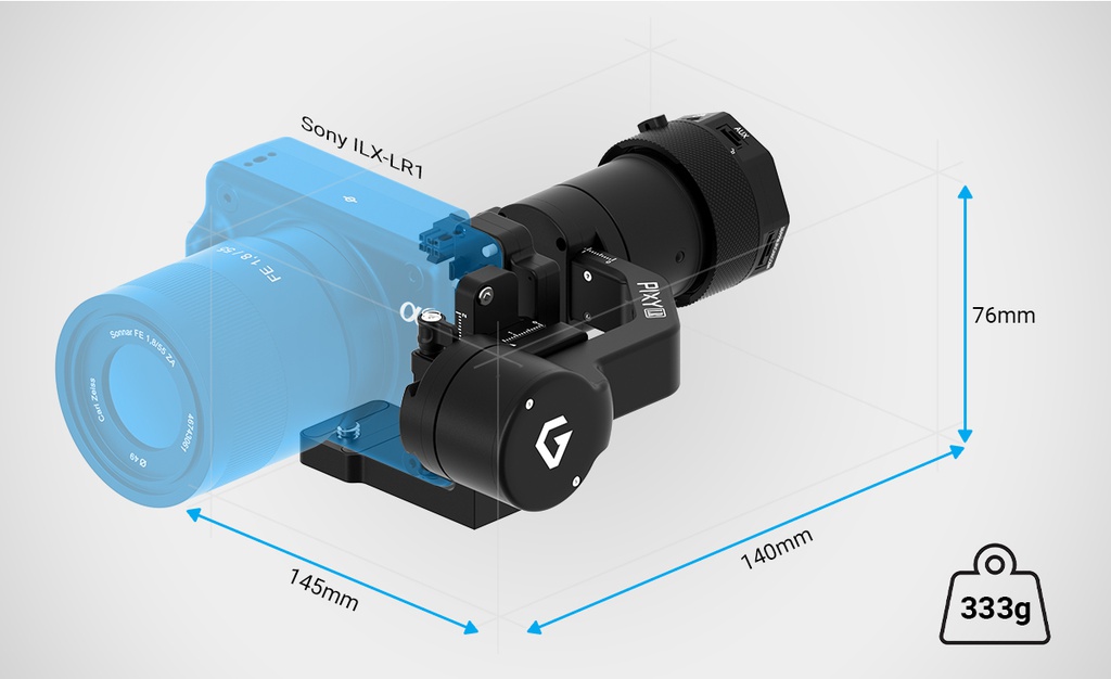 Gremsy PIXY LR 2 Ejes para Sony ILX-LR1