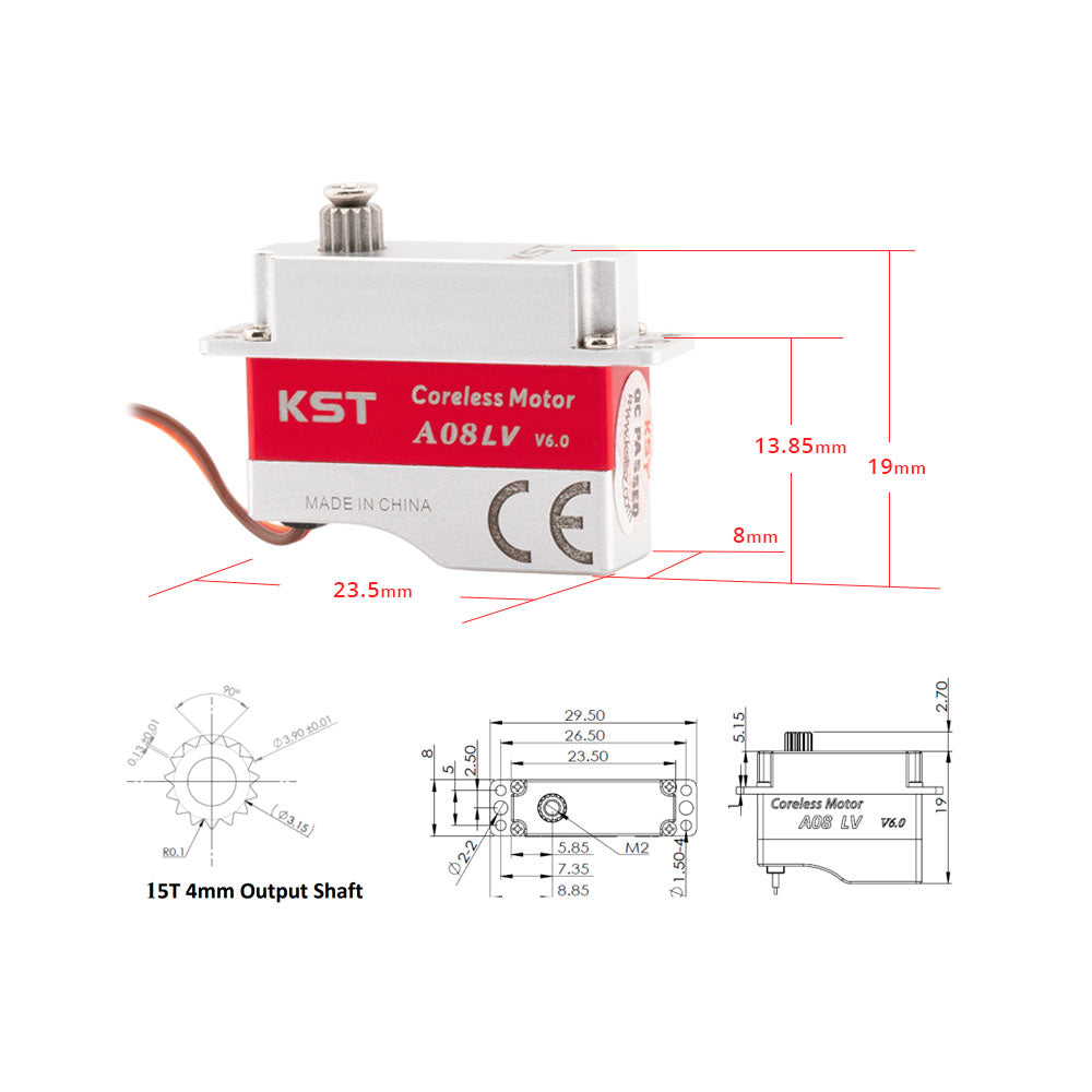 KST A08H LV V6.0 Coreless Digital 8mm 7g 2kg-11815