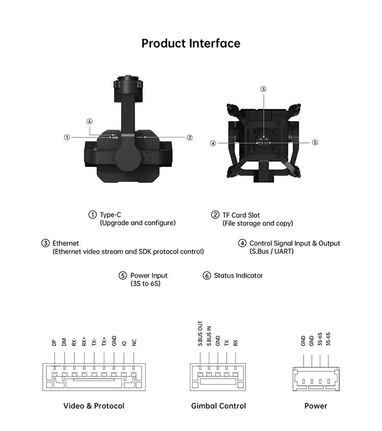 SIYI ZT30 Optical Pod Four Sensors 4K 8MP 180X Hybrid 30X Optical Zoom Gimbal Camera 640x512 Thermal Imaging High Accuracy Laser Rangefinder 2K-11152