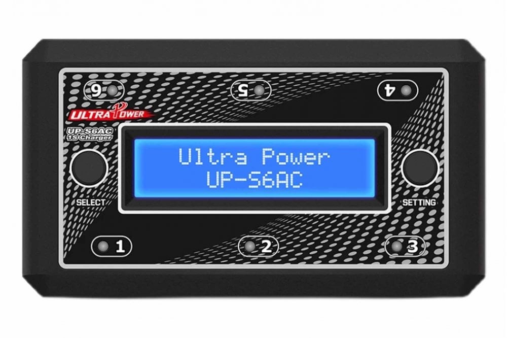 ULTRA POWER Cargador UP-S6AC 6x1S LiPo/LiHV DC/AC-10907