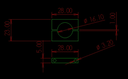 Abrazadera de Aluminio CNC para Tubo de 16mm-10819