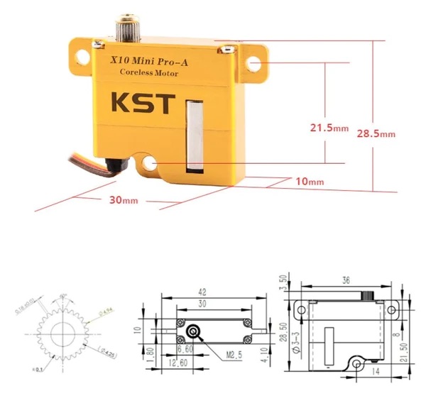 KST X10 Mini PRO-A 10mm 20g 8Kg (Horizontal)-10783