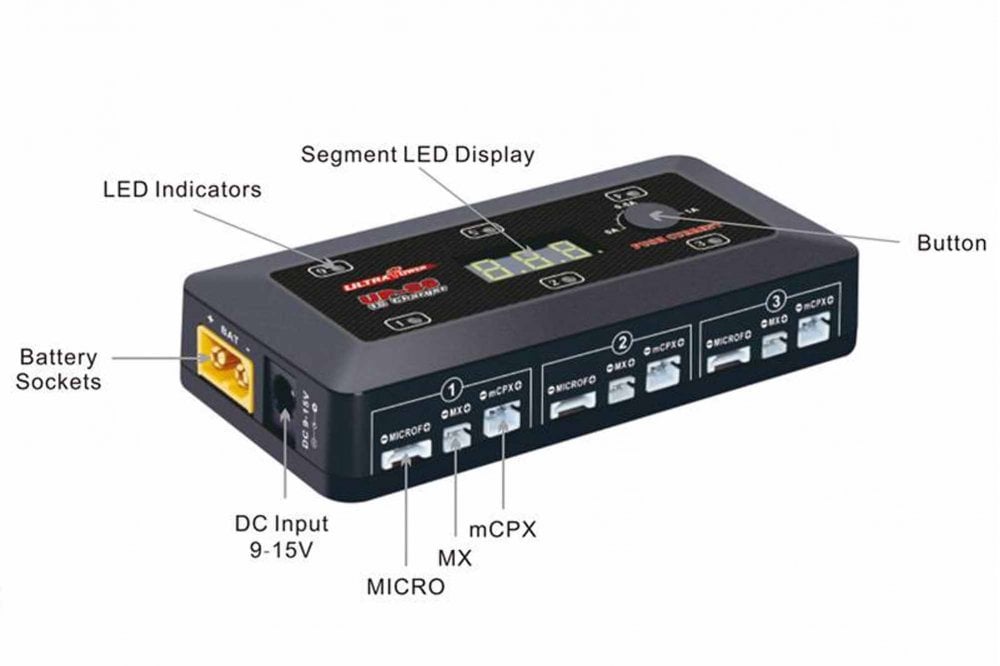 ULTRA POWER UP-S6 6x1S LiPo/LiHV DC Charger-10758