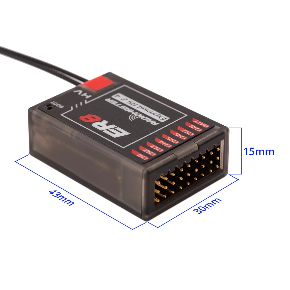 RadioMaster Receptor ER8 2.4GHz ELRS PWM-10700