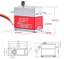 KST BLS815 HV V8.0 Servo 20mm 70g 35Kg-10493