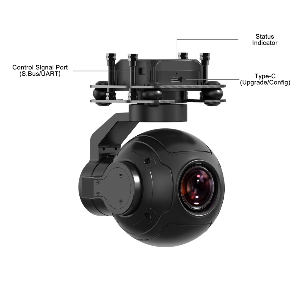 SIYI ZR10 2K QHD 30X Hybrid Zoom Gimbal Camera with HDR Starlight-10247