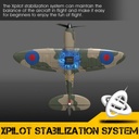 VOLANTEXRC Spitfire 4Ch RC con estabilizador Xpilot RTF-10198