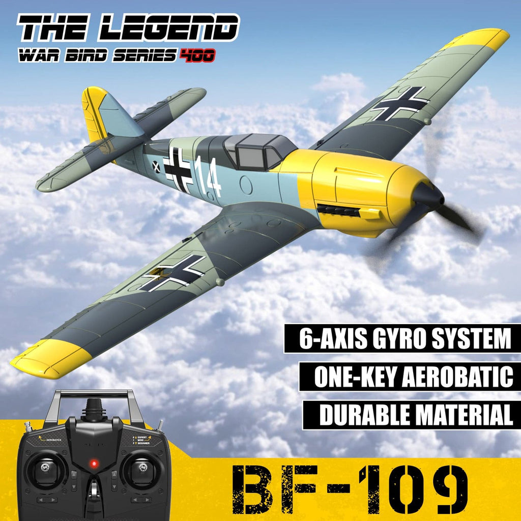 VOLANTEXRC BF-109 4Ch RC con estabilizador Xpilot RTF-10155