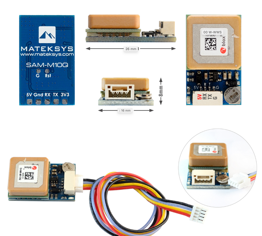 Módulo GPS GNSS Matek Ublox SAM-M10Q-10076