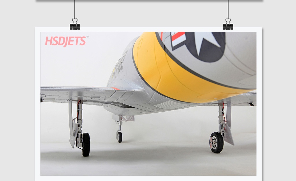 HSD JETS T-33 Gris - Amarillo 120mm EDF PNP 12S-9907