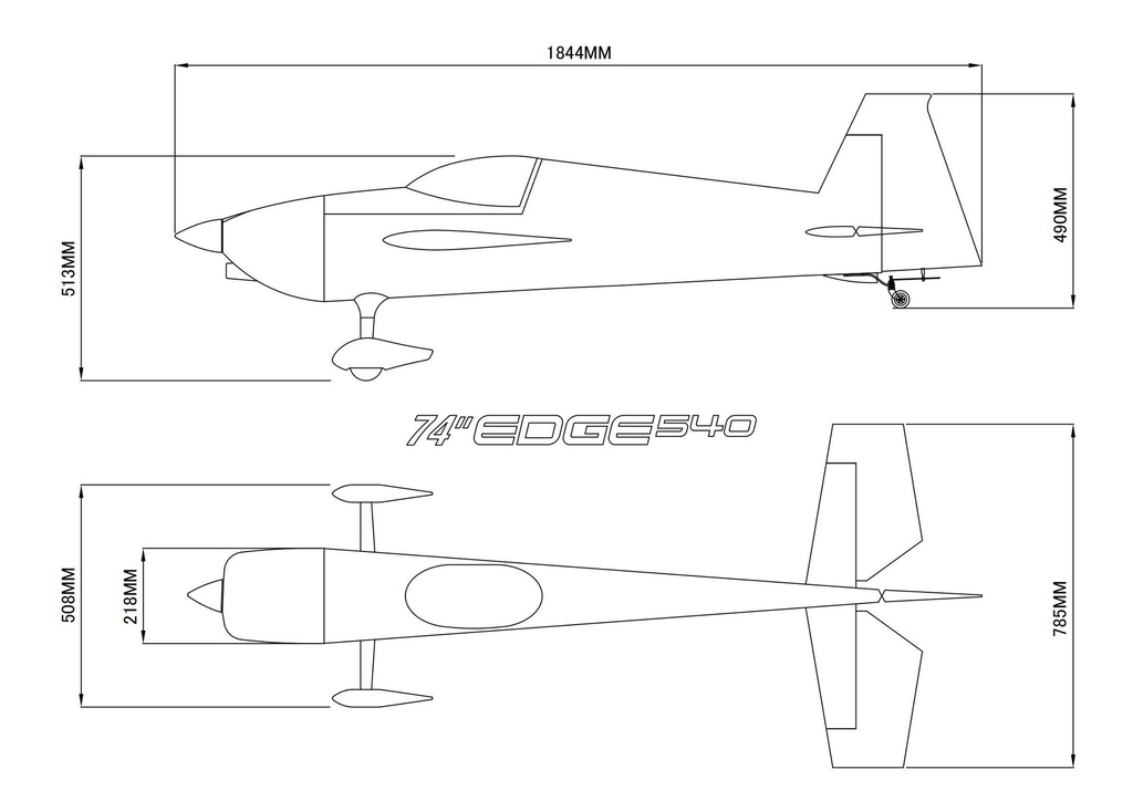 Skywing Edge 540 V2 74" 1870mm (Verde - Gris)-9715