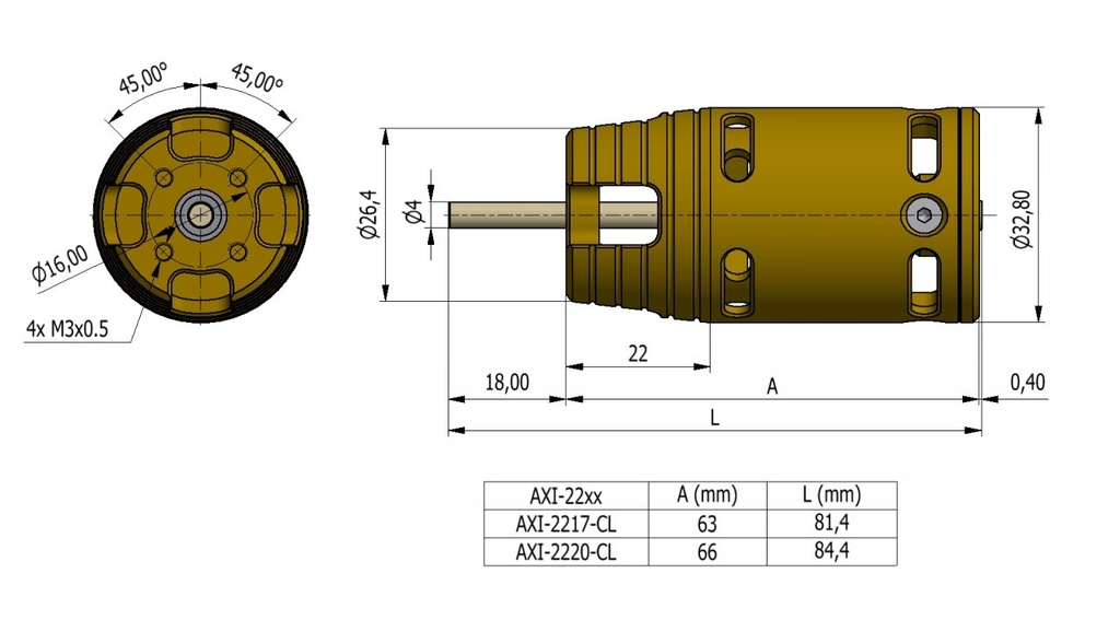 AXI 2220/16 910KV Cyclone-6676