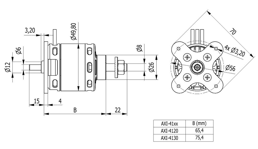 AXI 4120/14 660KV GOLD Line V2-6397