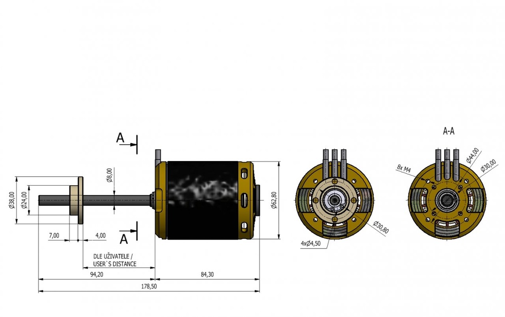 AXI 5345/16 HD 195KV Sailplane GOLD Line V2-6354