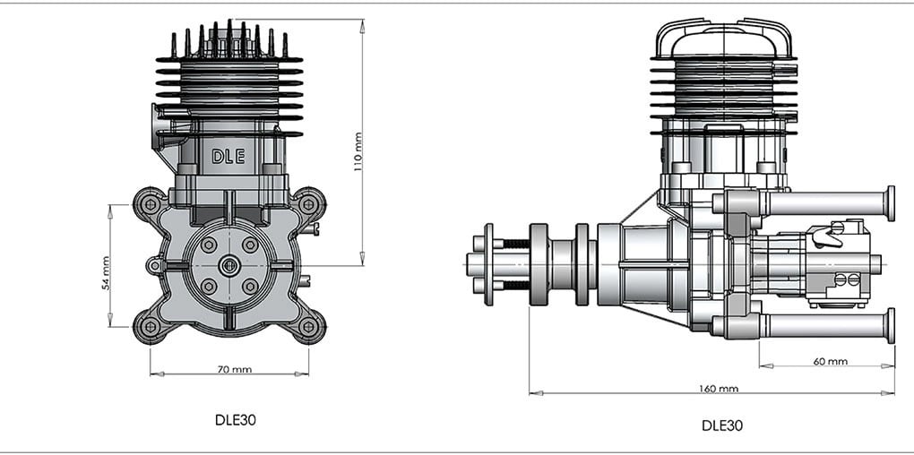 DLE 30 Motor Gasolina 30CC-7608