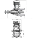 DLE 35RA Motor Gasolina 35CC-7604