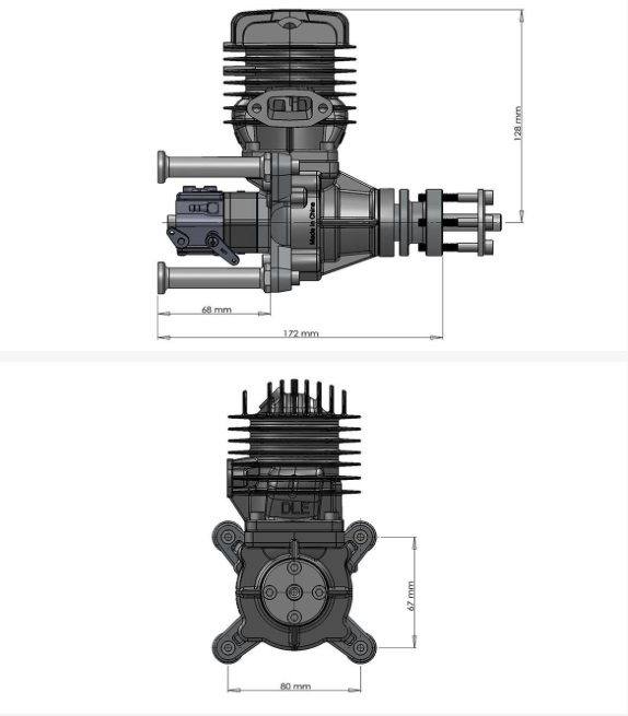 DLE 55 Motor Gasolina 55CC-7611