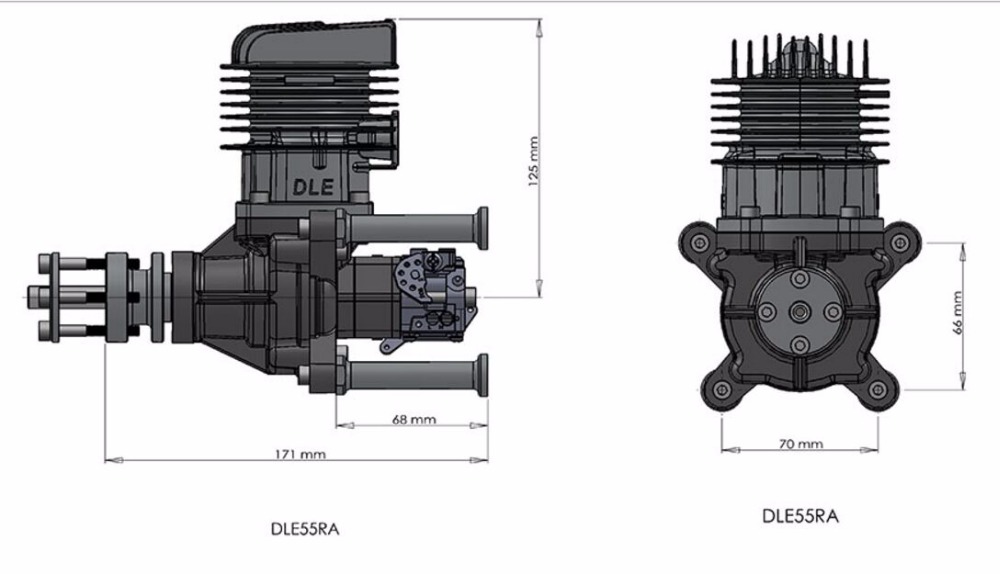 DLE 55RA Motor Gasolina 55CC-7614