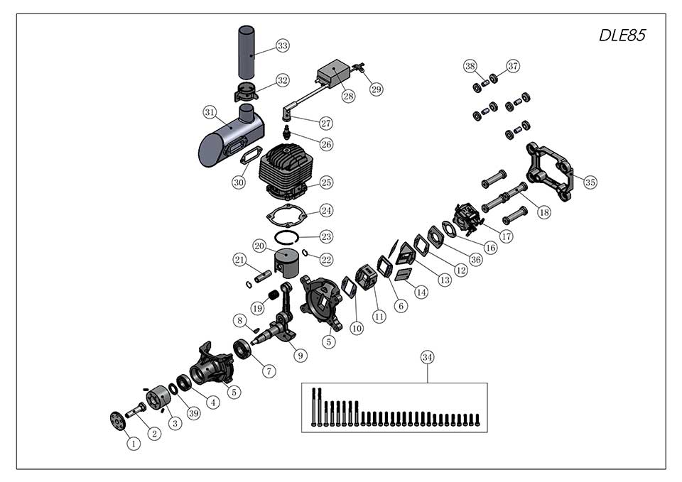 DLE 85 Motor Gasolina 85CC-7720