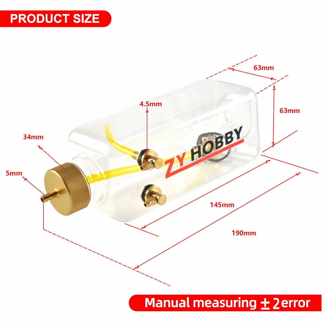 Depósito de Combustible ZYHOBBY 500ml-8905