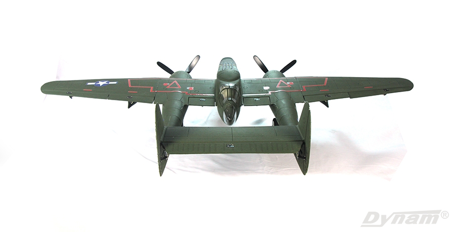 Dynam P-61 Black Widow 1500mm PNP (Verde)-7551