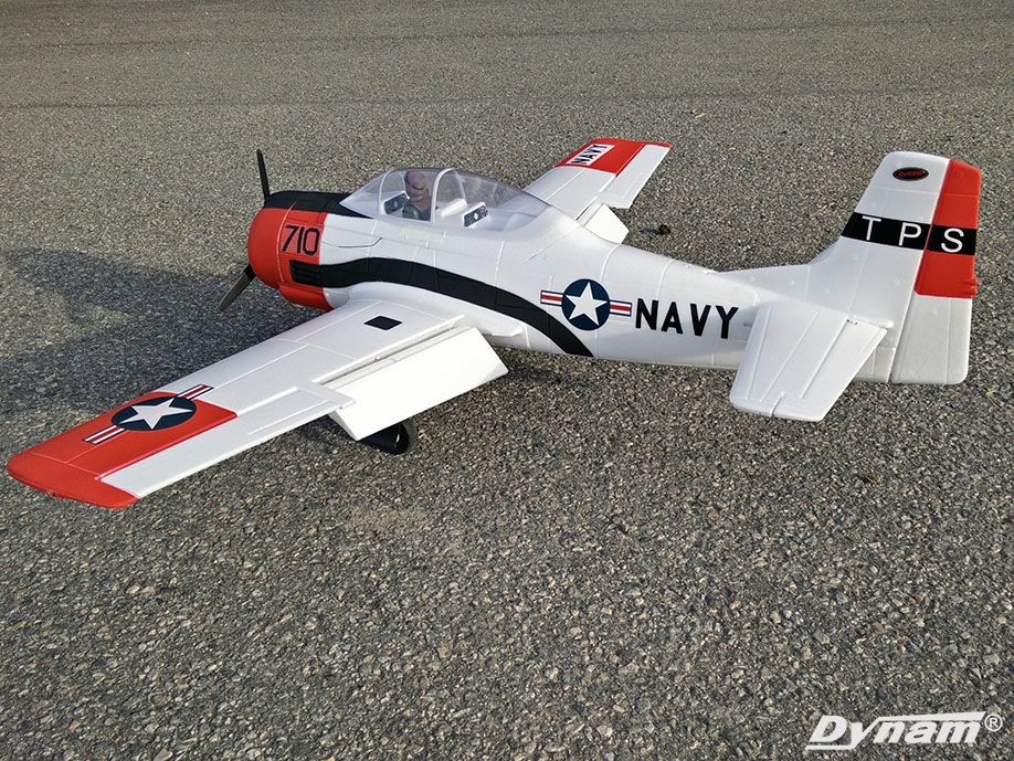 Dynam T-28 Trojan V2 1270mm PNP (Rojo)-7692