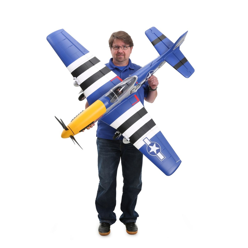 E-Flite P-51D Mustang 1.5m BNF Basic con Smart-5964