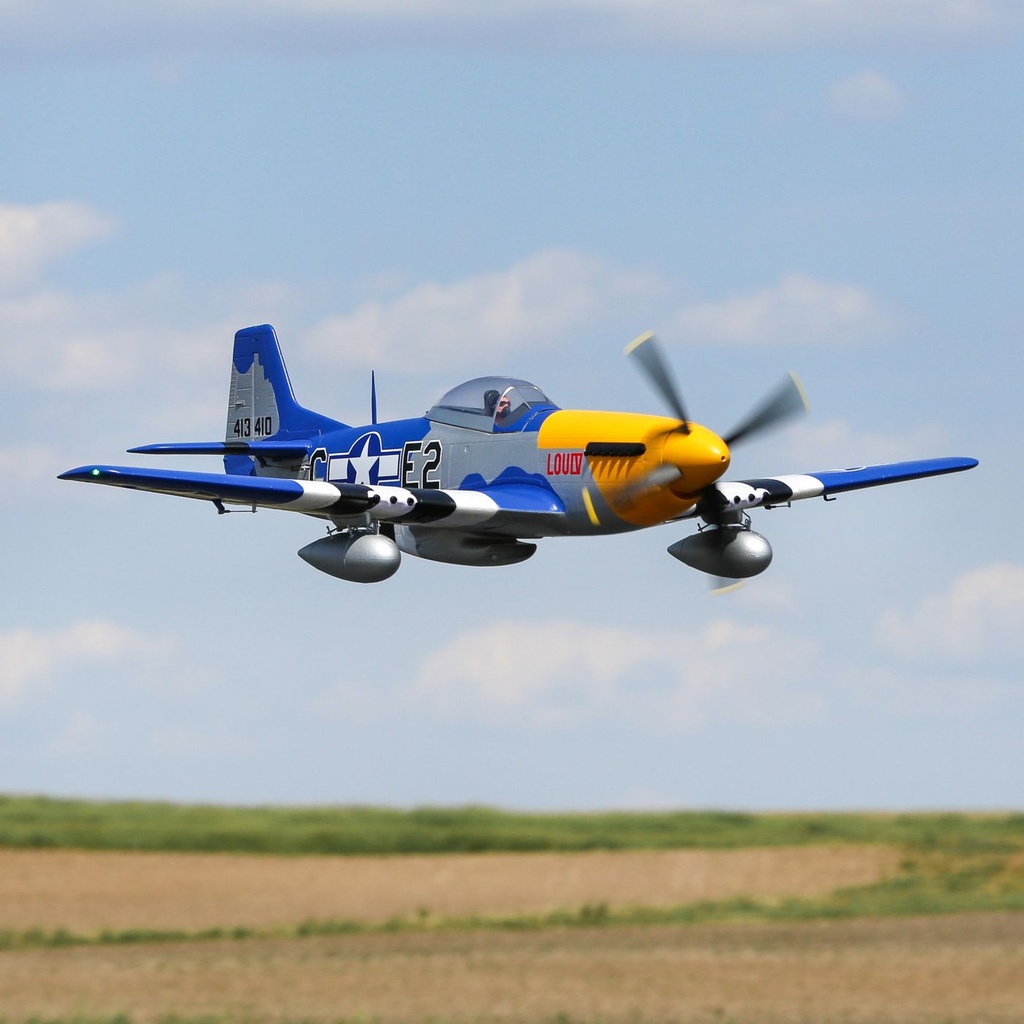 E-Flite P-51D Mustang 1.5m BNF Basic con Smart-5967