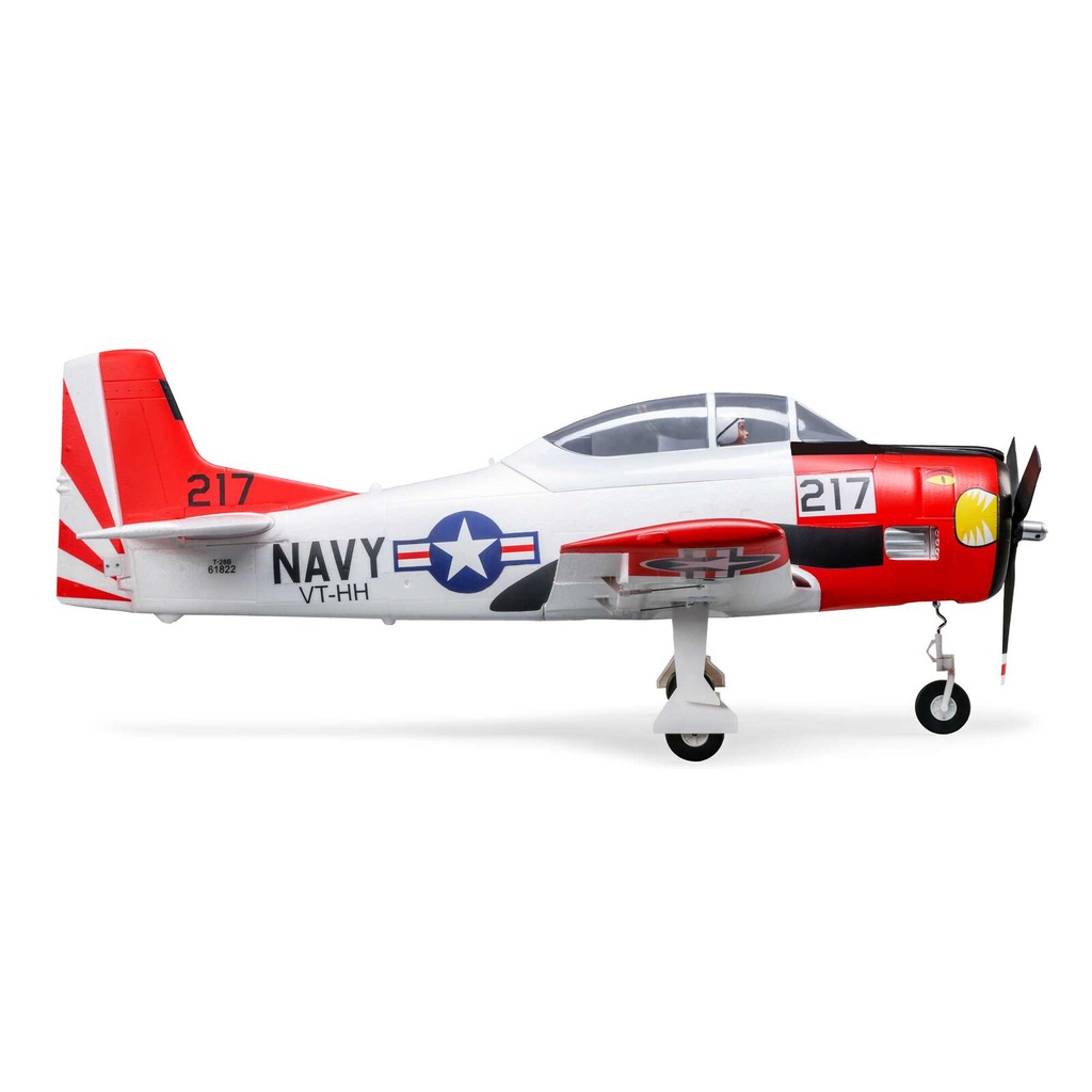 E-Flite T-28 Trojan 1.2m BNF Basic con Smart-9029