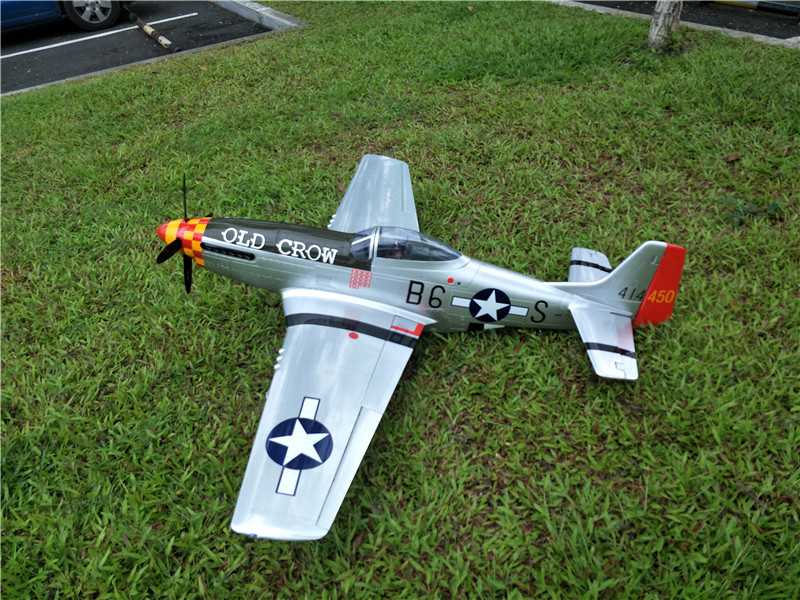 Flight P-51 Mustang Old Crow 1.74m 20cc ARF-7788