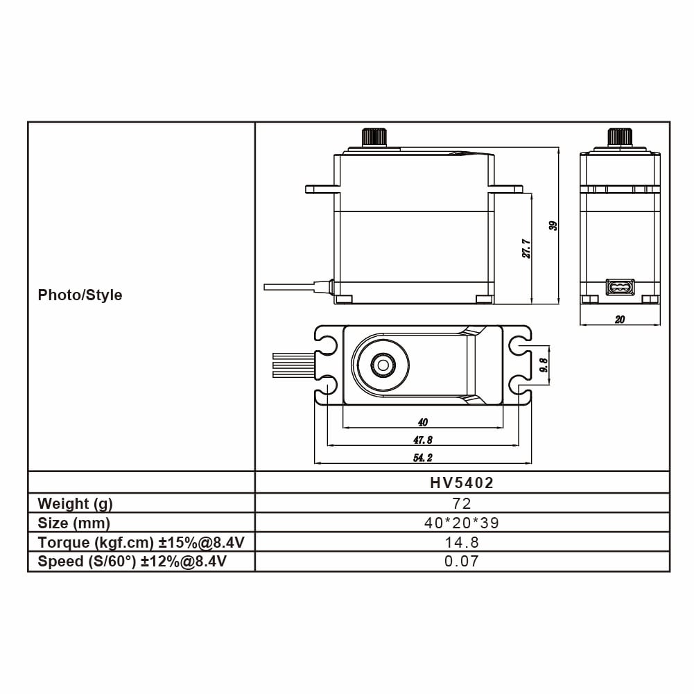 FrSky Xact HV5402 Digital Metal Coreless 20mm 72g-8197