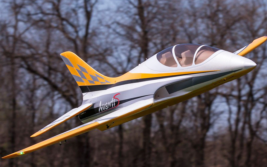 Freewing Avanti S 80mm EDF Ultimate Sport Jet PNP (Amarillo)-8211