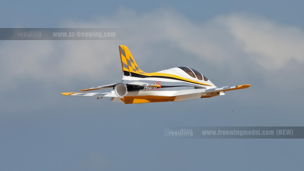 Freewing Avanti S 80mm EDF Ultimate Sport Jet PNP (Amarillo)-8434