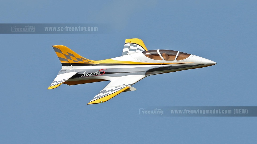 Freewing Avanti S 80mm EDF Ultimate Sport Jet PNP Deluxe Edition (Amarillo)-8440