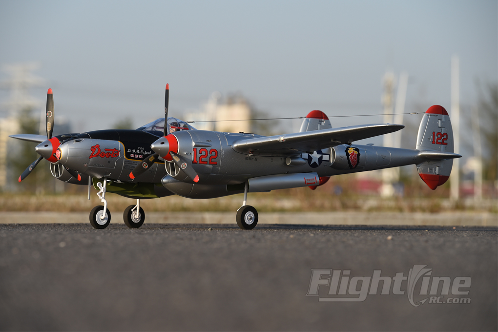 FlightLine P-38L Lightning "Pacific Silver" 1600mm PNP-7501