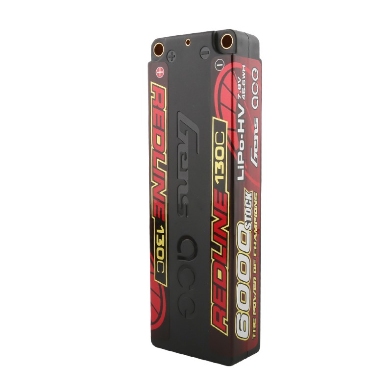 Gens Ace Redline 2s 7.6V 6000mAh 130C HardCase HV-6352