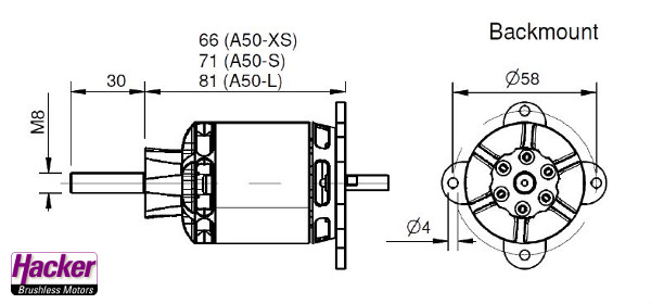 Hacker A50-12 L V4 355KV-6160