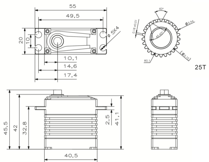 KST MS4512 Contactless HV 20mm 76g 45Kg-7733