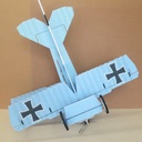 RC Factory Crack Fokker Dr. 1 (Rojo)-6837