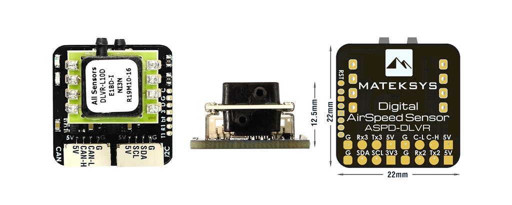 Sensor Digital de Velocidad Aire Matek ASPD DLVR CAN UAVCAN-7031