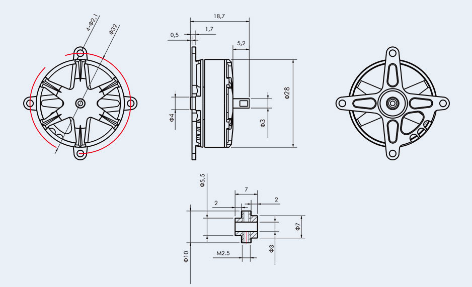 T-motor AM40 1850KV 3D-6813