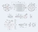 T-motor AS2317 1250KV-6303